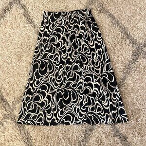 LOFT Printed midi skirt